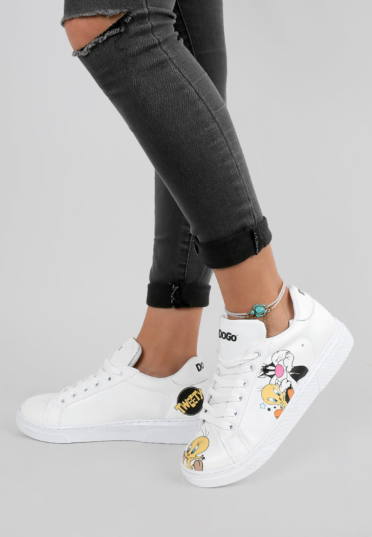Tweety Leather Sneakers