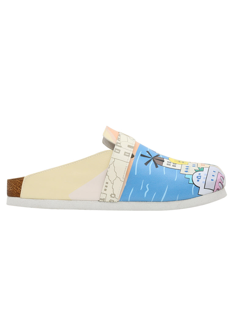 Leather Beige Slippers
