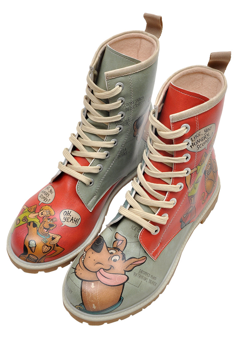 Scooby Red Long Boots