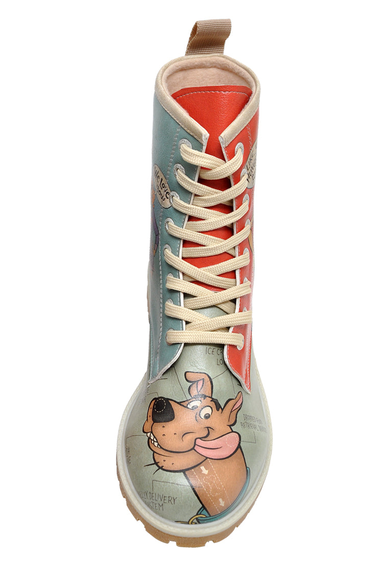 Scooby Red Long Boots