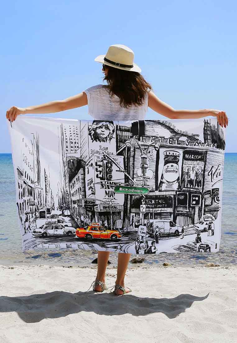 Broadway Design Beach Towel