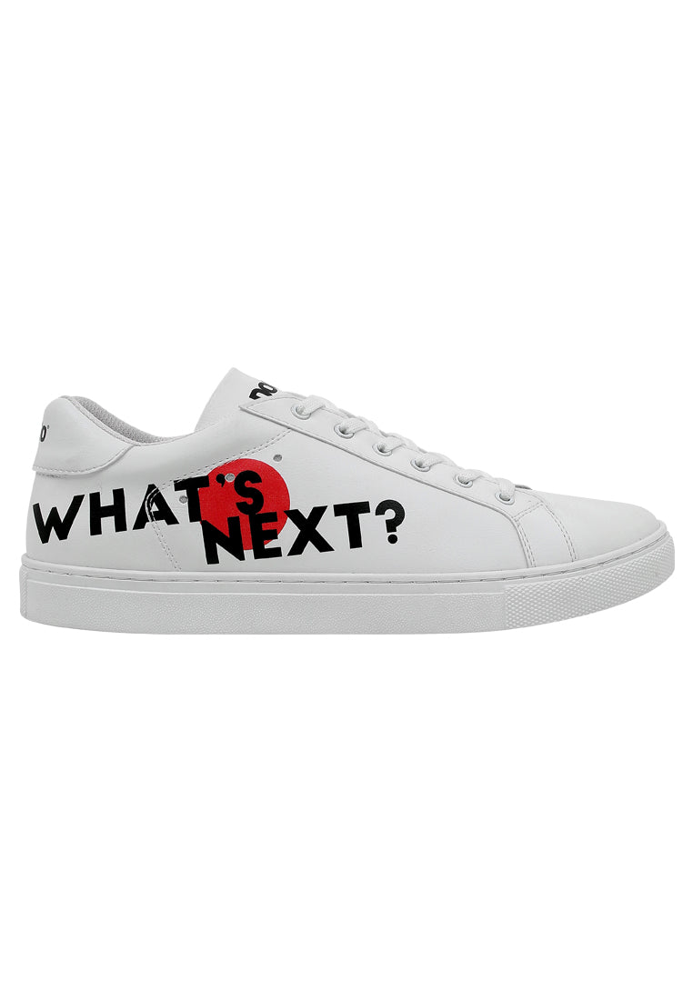 Leather White Sneakers - Men