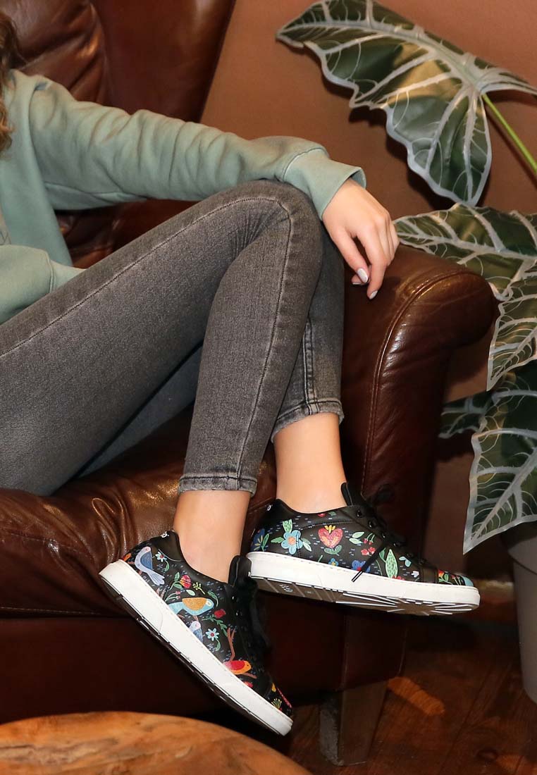 Leather Black Sneakers