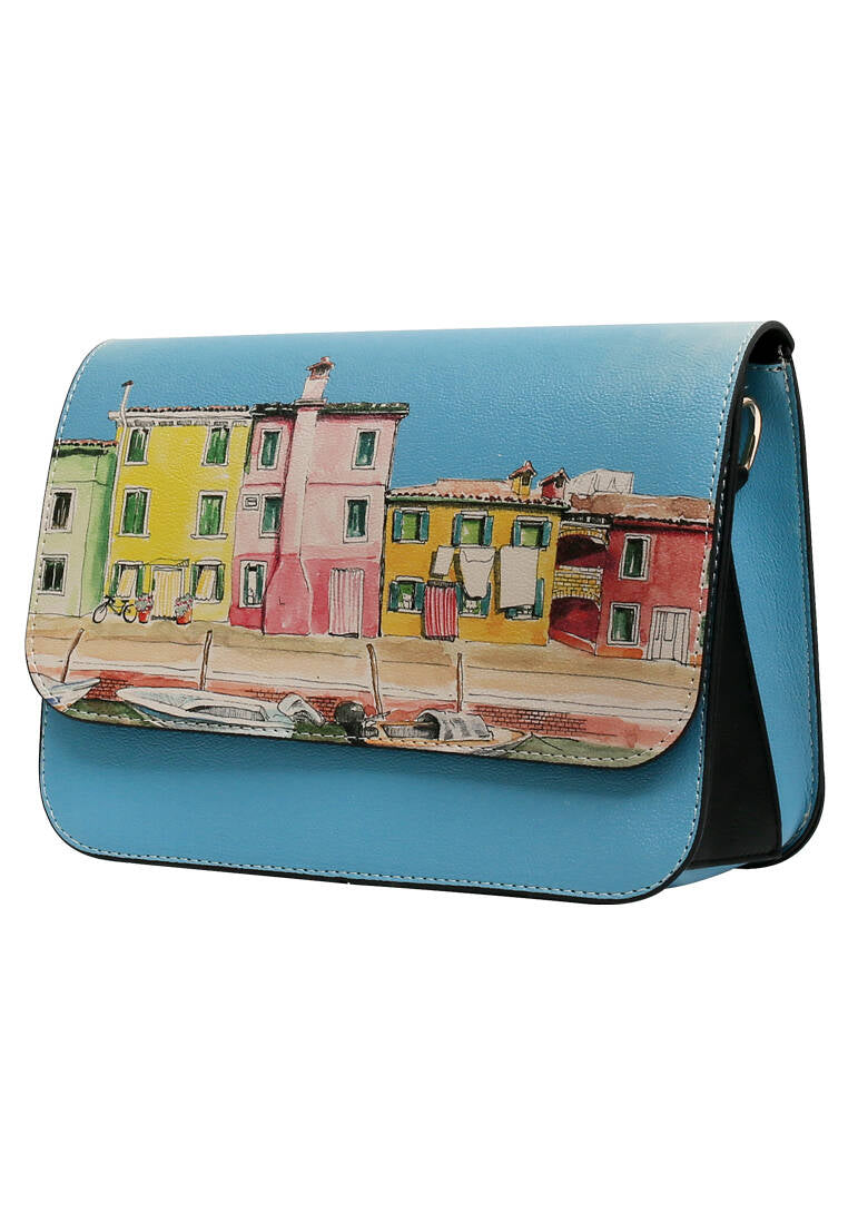 Burano Island Blue Purse