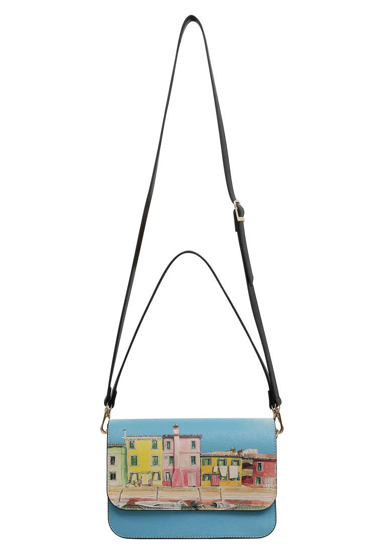 Burano Island Blue Purse