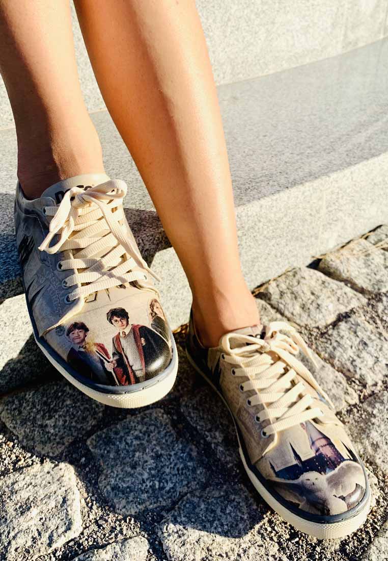 Harry Potter Leather Beige Sneakers