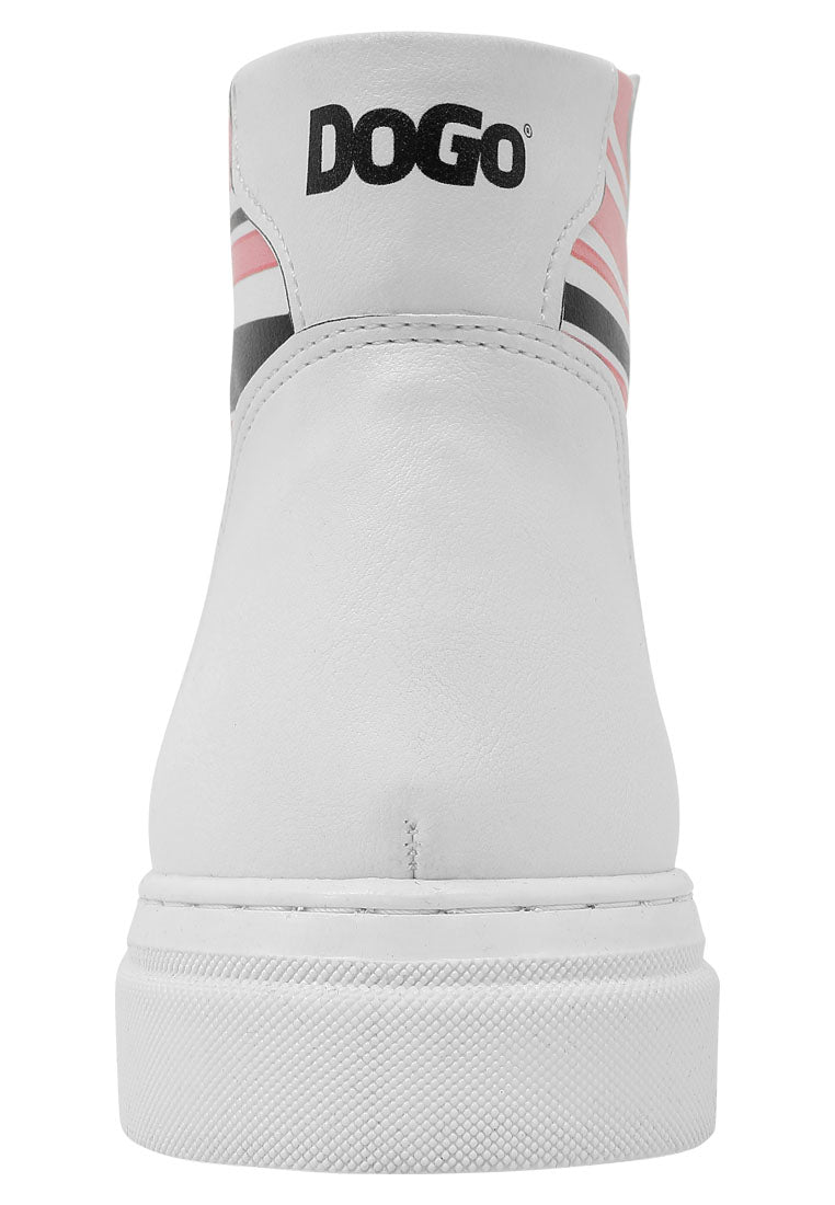 White High Neck Sneakers